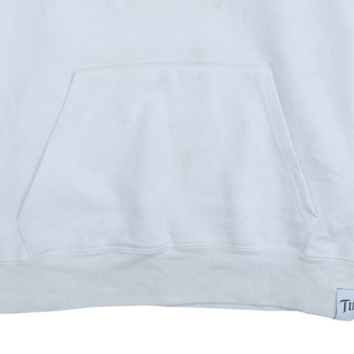 2PAC Men's White XL Pullover Hoodie with Graphic Print