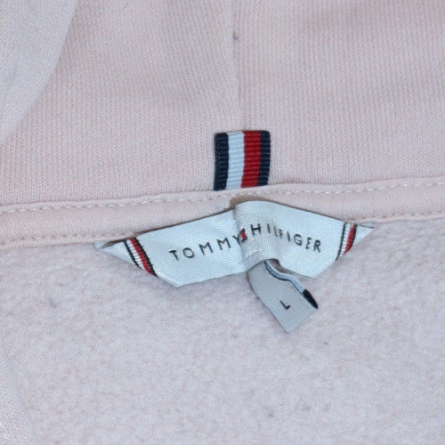 Tommy Hilfiger Womens Beige Pullover Hoodie Size L Cotton Blend