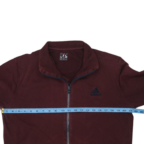 Adidas Men's Brown Track Jacket Size L Full Zip Sportswear