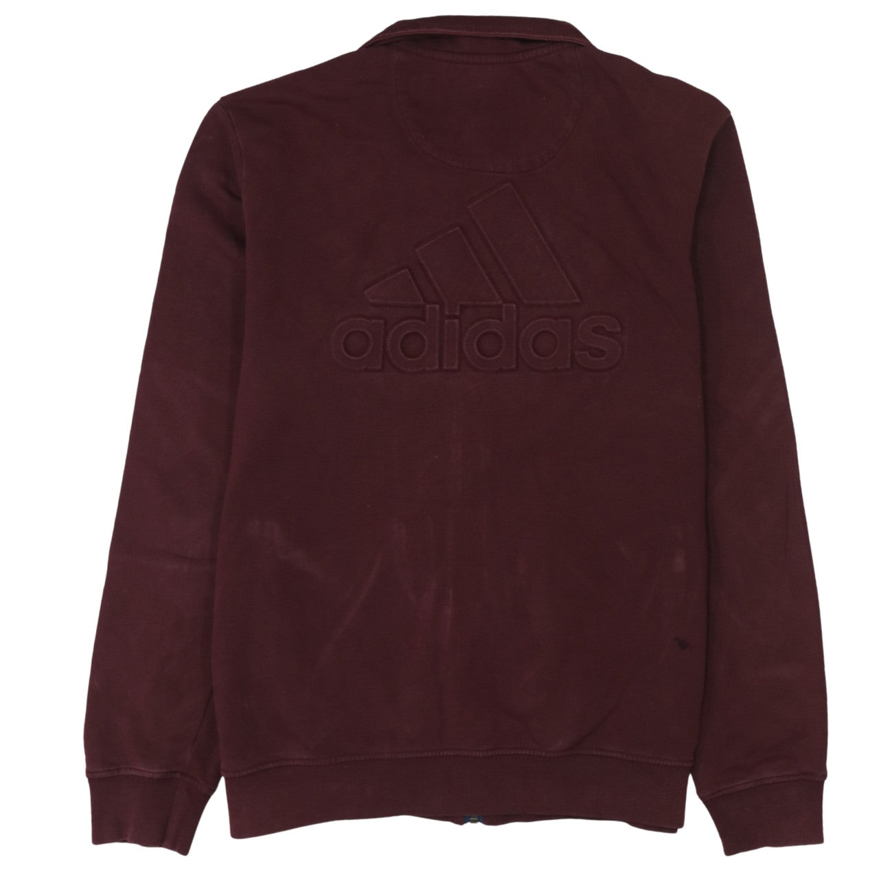 Adidas Men's Brown Track Jacket Size L Full Zip Sportswear