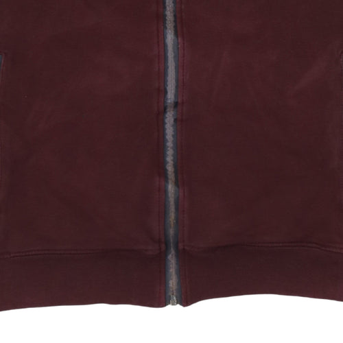 Adidas Men's Brown Track Jacket Size L Full Zip Sportswear