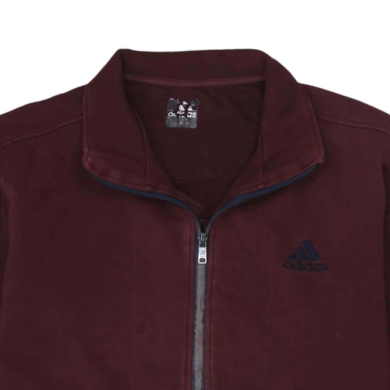 Adidas Men's Brown Track Jacket Size L Full Zip Sportswear