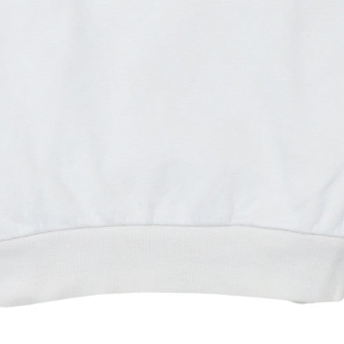Fila Women's White Pullover Sweatshirt XXS Cotton Blend Logo Crew Neck