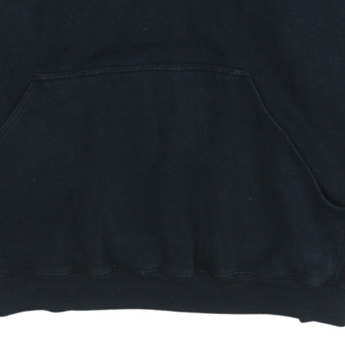 Nike Womens Black Pullover Hoodie Size L Cotton Blend Casual