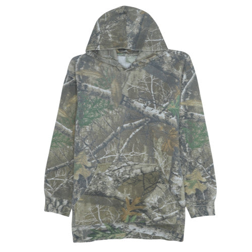 Country Wear Mens Brown Camouflage XL Pullover Fleece Hoodie