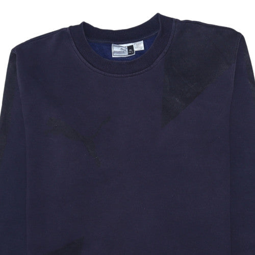 Puma Mens Blue XL Crew Neck Pullover Sweatshirt