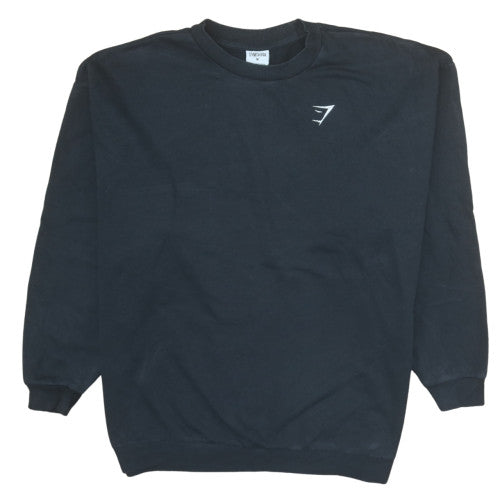 Gymshark Men’s Black Crew Neck Pullover Sweatshirt Size M