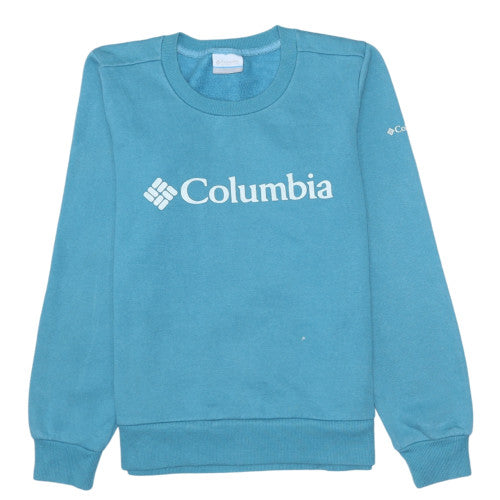 Columbia Womens Blue Crew Neck Pullover Sweatshirt XS