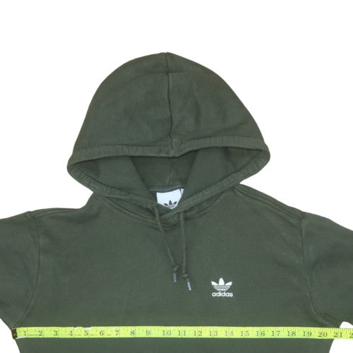 Adidas Mens Green XS Pullover Hoodie Cotton Fleece Casual Sweatshirt