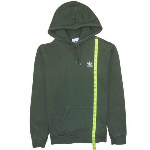 Adidas Mens Green XS Pullover Hoodie Cotton Fleece Casual Sweatshirt