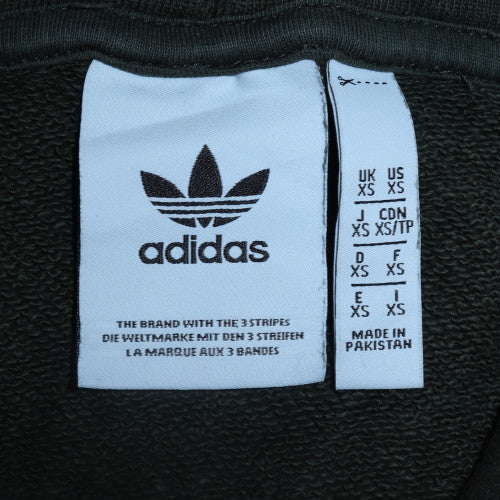 Adidas Mens Green XS Pullover Hoodie Cotton Fleece Casual Sweatshirt