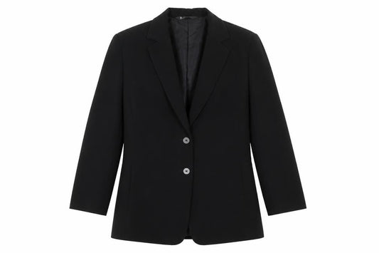 Front view of BHS Women Black, size 12, Classic Single-Breasted Suit Jacket