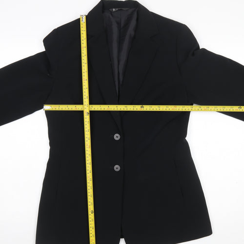 BHS Women Black Size 12 Classic Single-Breasted Suit Jacket