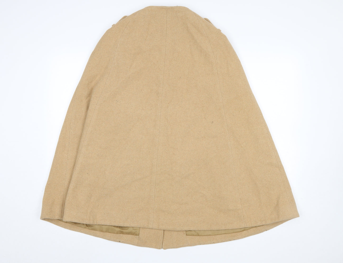 Miss Selfridge Women's Beige Wool Blend Cape Coat Size S