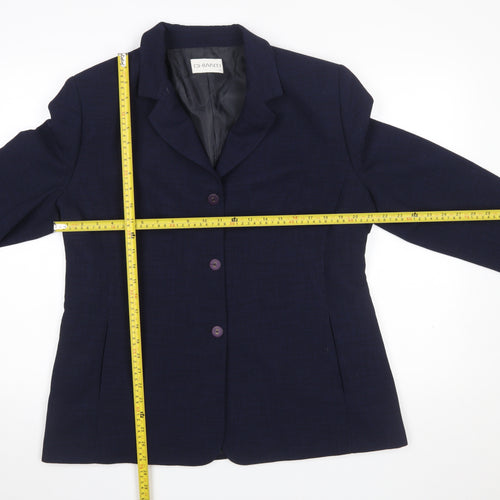 Chianti Women Blue Size 18 Single-Breasted Blazer Jacket