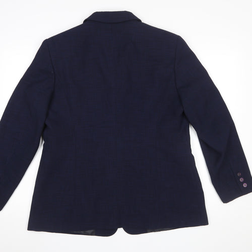Chianti Women Blue Size 18 Single-Breasted Blazer Jacket