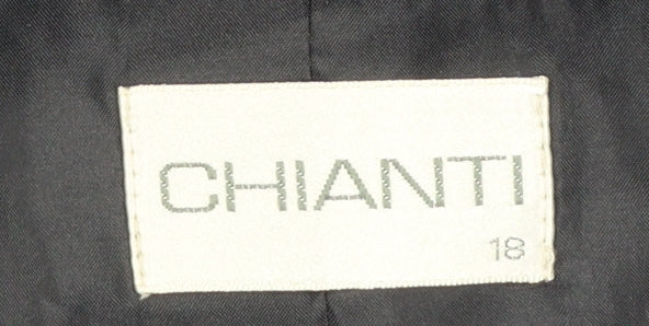 Chianti Women Blue Size 18 Single-Breasted Blazer Jacket