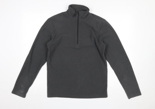 Peter Storm Men’s Black XS Fleece 1/4 Zip Pullover Sweatshirt