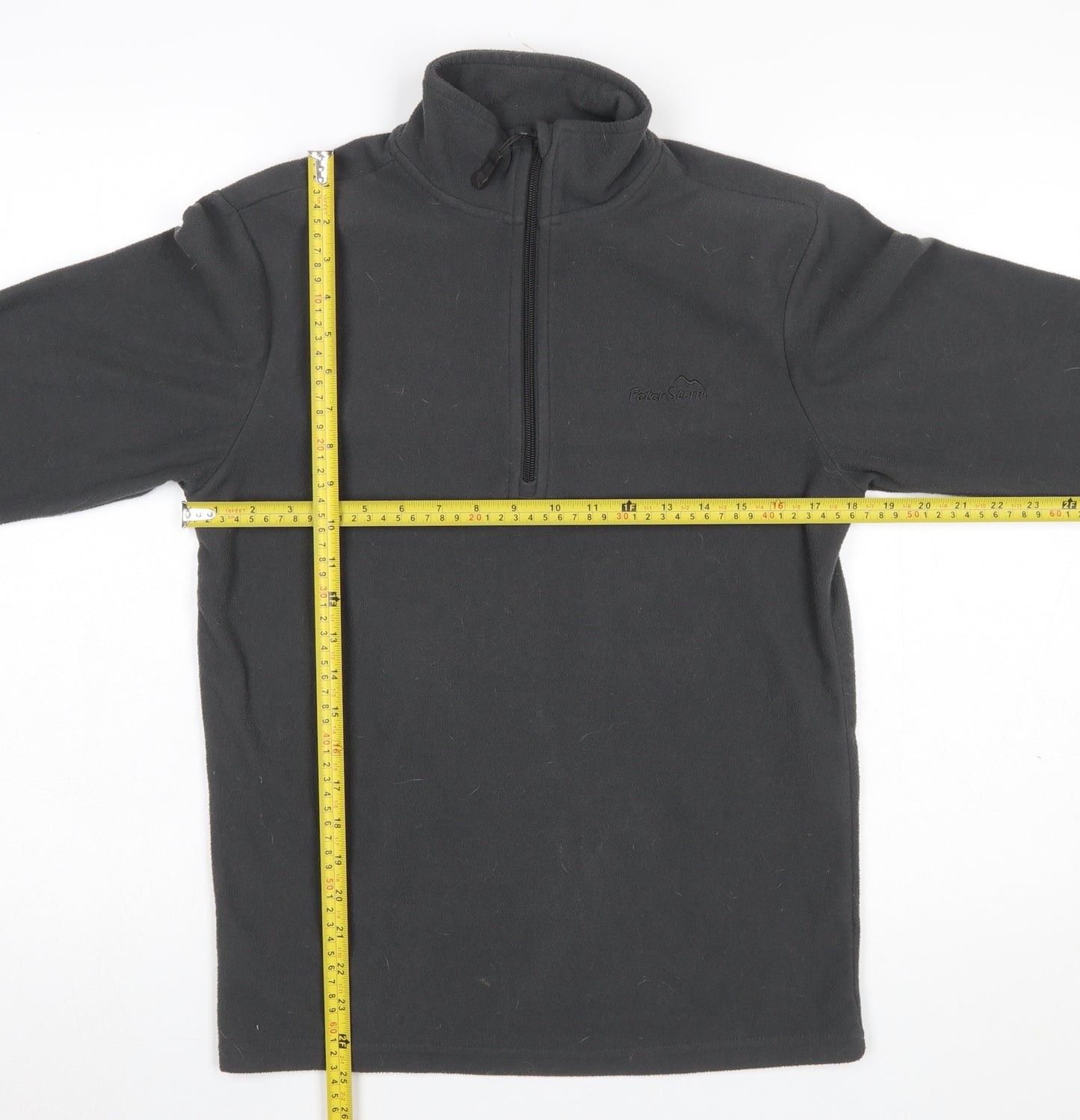 Peter Storm Men’s Black XS Fleece 1/4 Zip Pullover Sweatshirt