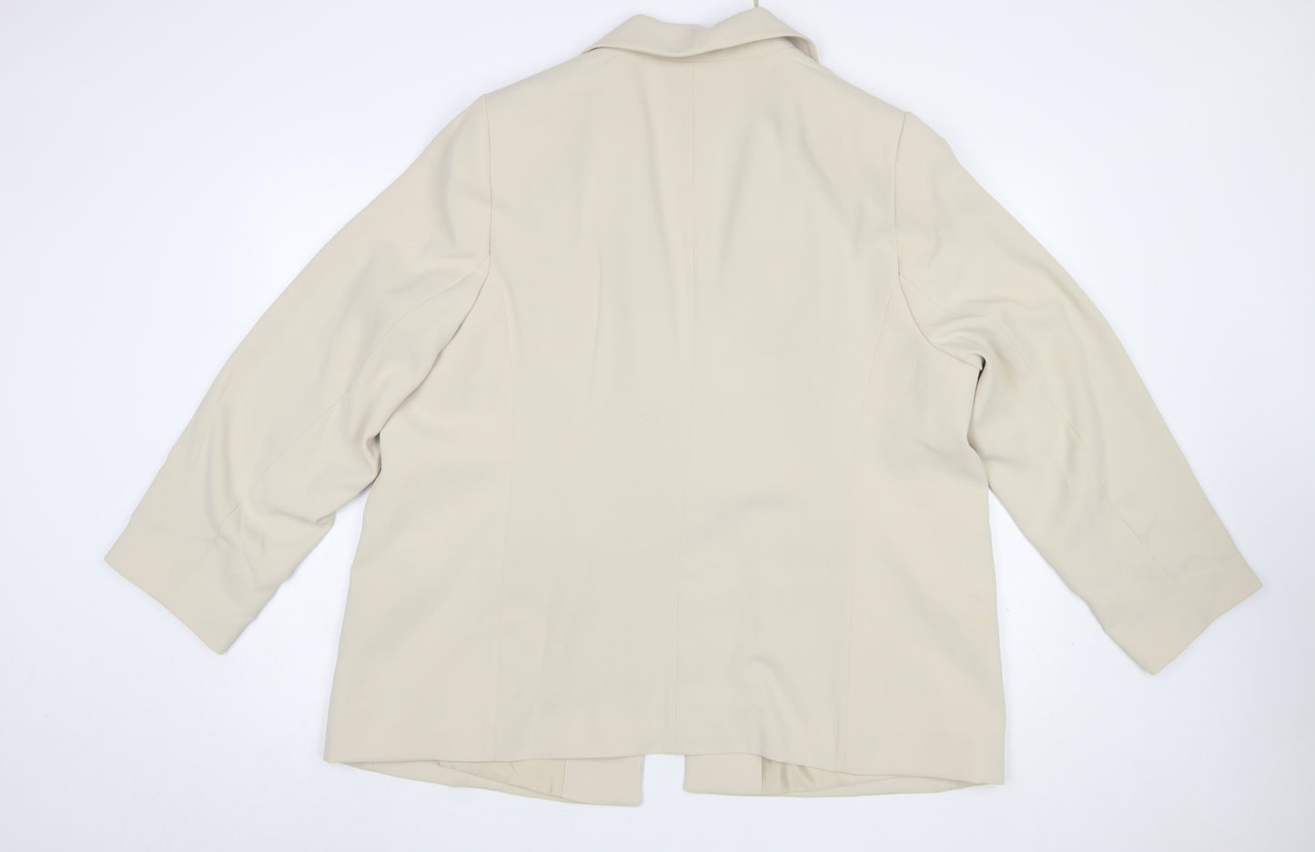 Marks and Spencer Womens Beige Size 20 Regular Fit Blazer Jacket