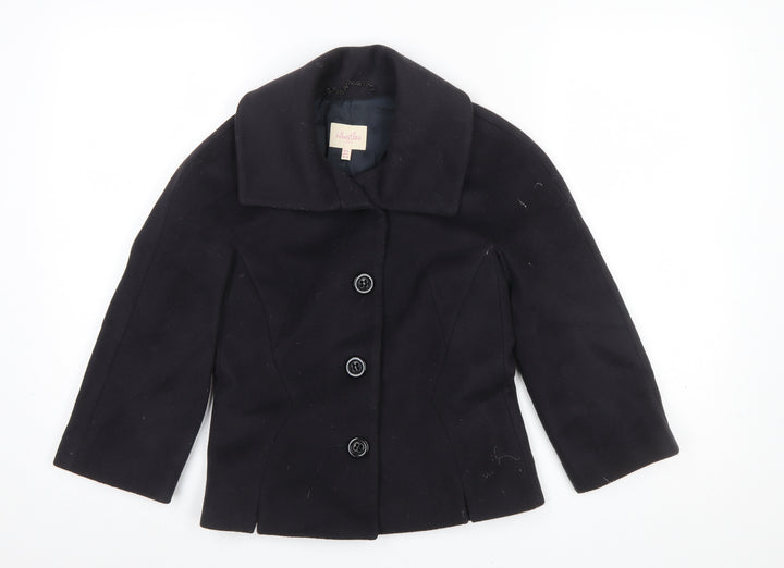 Whistles Women's Black Wool Suit Jacket UK 8 Classic Lined