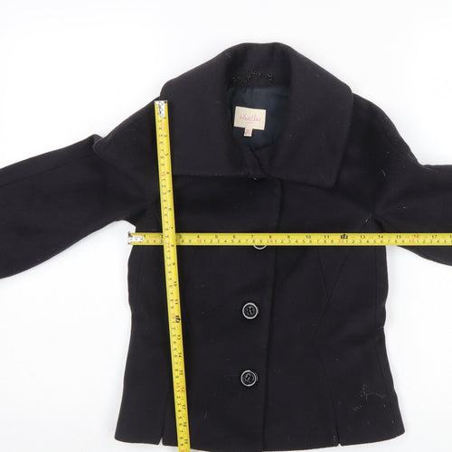Whistles Women's Black Wool Suit Jacket UK 8 Classic Lined