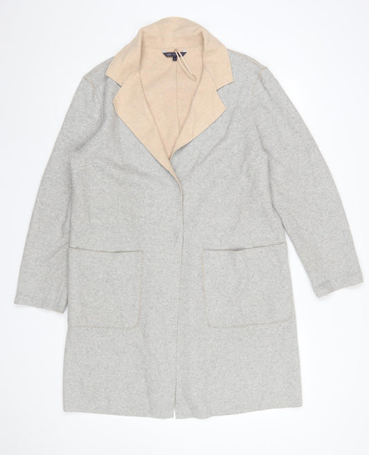 Marks and Spencer Women’s Grey Wool Blend Long Coatigan Size 12