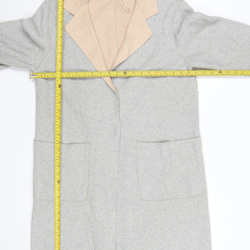 Marks and Spencer Women’s Grey Wool Blend Long Coatigan Size 12