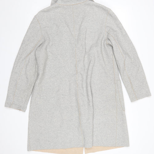 Marks and Spencer Women’s Grey Wool Blend Long Coatigan Size 12