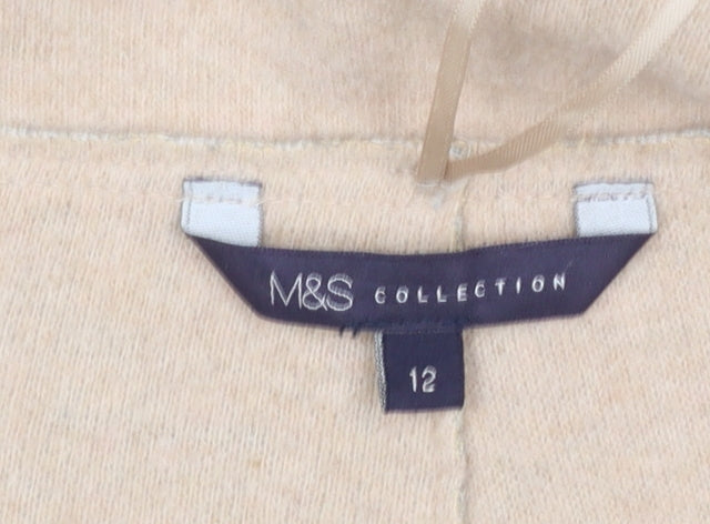 Marks and Spencer Women’s Grey Wool Blend Long Coatigan Size 12