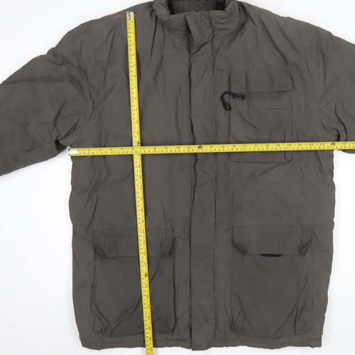 Gola Mens Green Nylon Insulated Puffer Jacket M Regular Fit