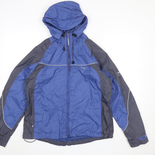 Regatta Women's Blue Waterproof Hooded Rain Jacket Size 16