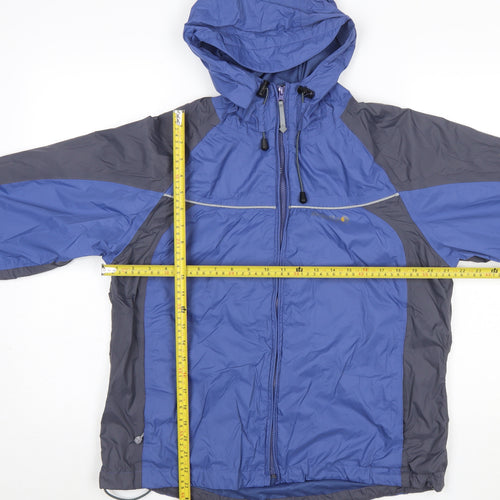 Regatta Women's Blue Waterproof Hooded Rain Jacket Size 16