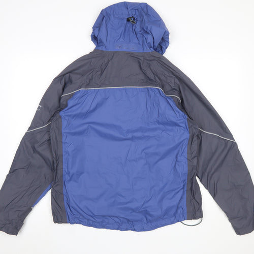 Regatta Women's Blue Waterproof Hooded Rain Jacket Size 16
