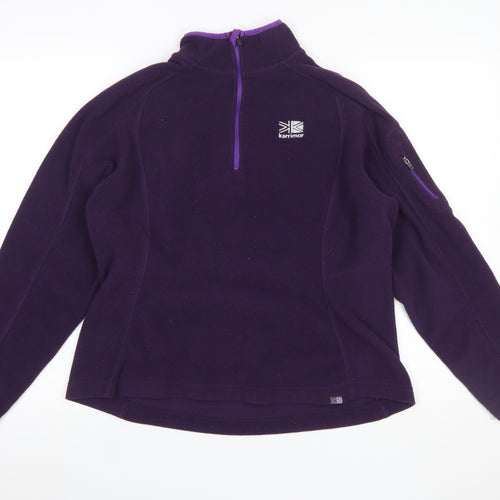 Karrimor Womens Purple Fleece Pullover Sweatshirt Size 12