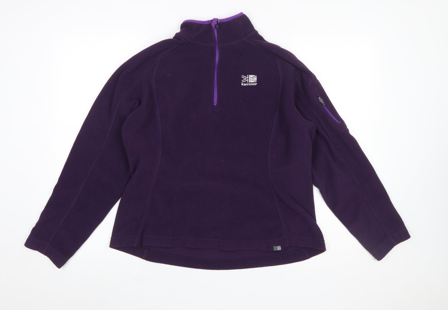 Karrimor Womens Purple Fleece Pullover Sweatshirt Size 12