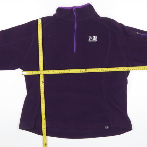 Karrimor Womens Purple Fleece Pullover Sweatshirt Size 12