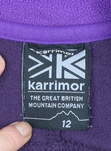 Karrimor Womens Purple Fleece Pullover Sweatshirt Size 12