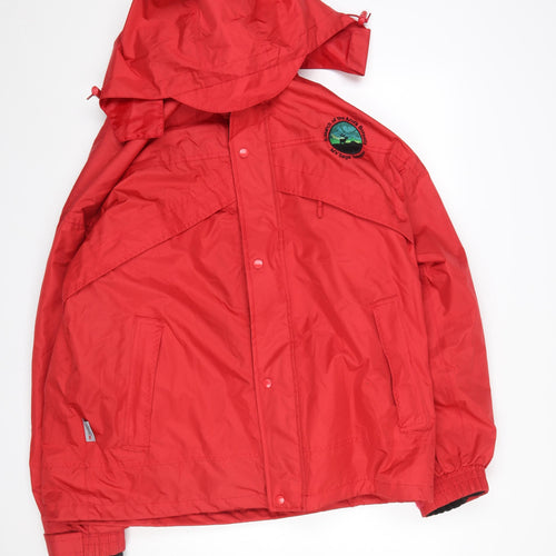 Result Men's Red Waterproof Hooded Parka Jacket L