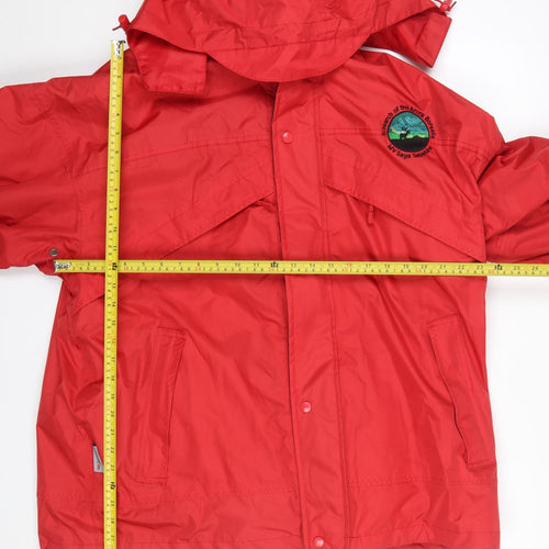 Result Men's Red Waterproof Hooded Parka Jacket L