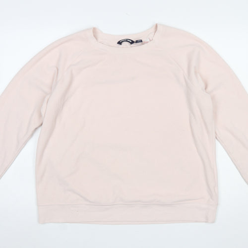 Lands' End Women Beige XL Pullover Sweatshirt Soft Fleece