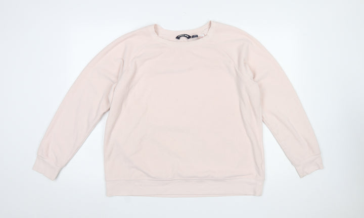 Lands' End Women Beige XL Pullover Sweatshirt Soft Fleece