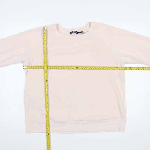 Lands' End Women Beige XL Pullover Sweatshirt Soft Fleece