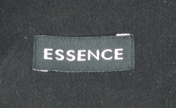 Essence Womens Black Size 18 Full Zip Mid-Length Jacket