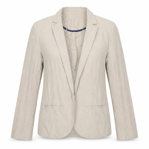 Topshop Women’s Beige Tailored Blazer UK 6 Single-Breasted Jacket