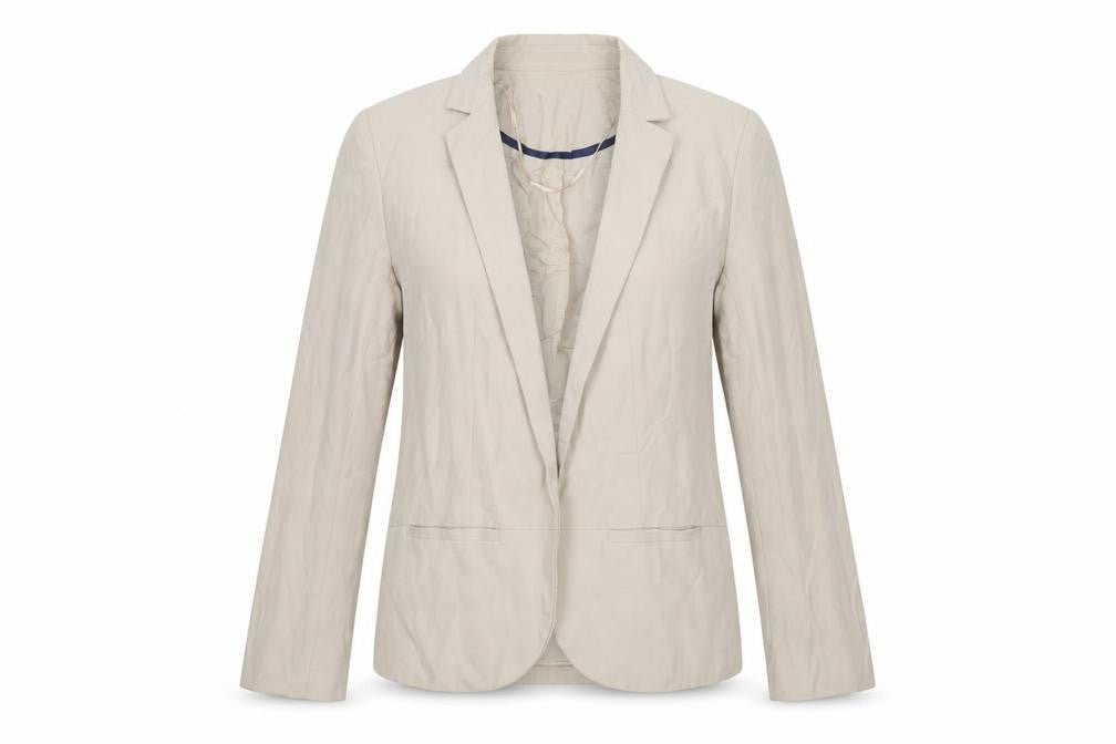 Topshop Women’s Beige Tailored Blazer UK 6 Single-Breasted Jacket