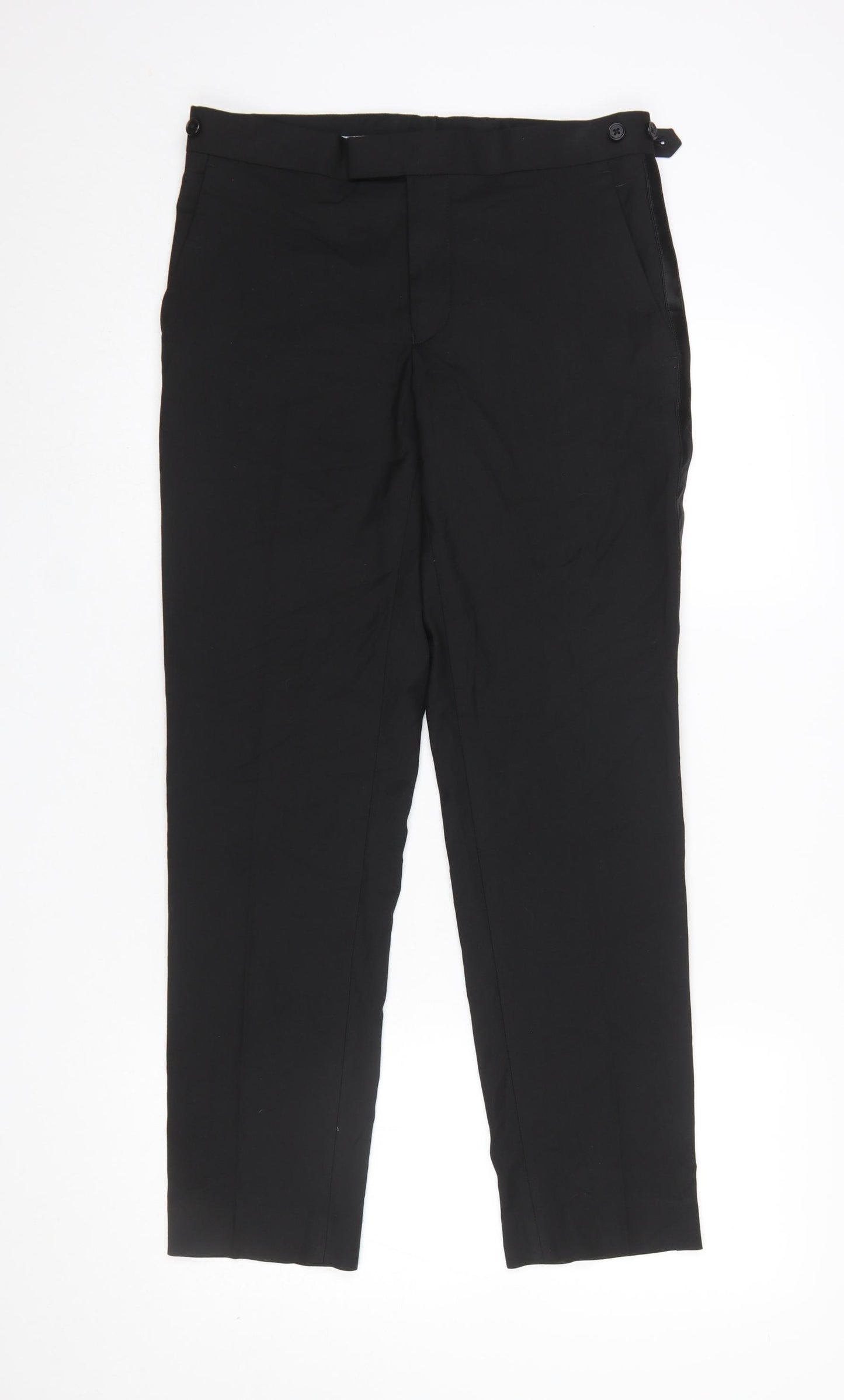 Marks and Spencer Men's Black Slim Fit Dress Pants 30x29