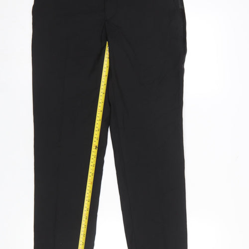 Marks and Spencer Men's Black Slim Fit Dress Pants 30x29