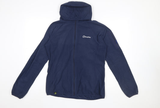 Berghaus Women Blue Size 14 Fleece Full Zip Hooded Jacket