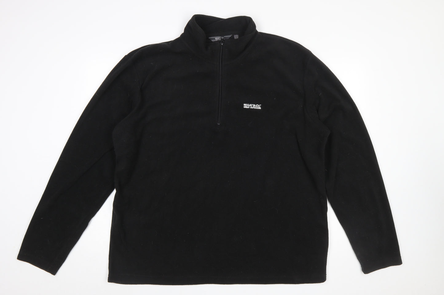 Regatta Men's Black 2XL Fleece Pullover Sweatshirt Outdoor Half Zip